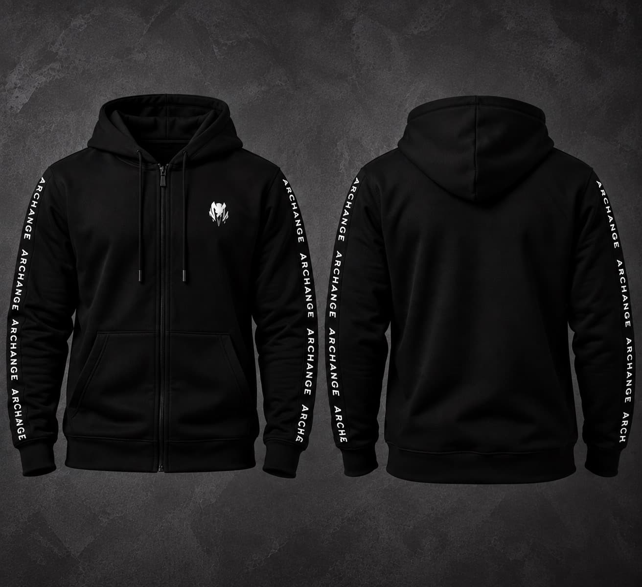 Moletom Archange Full Zip Preto