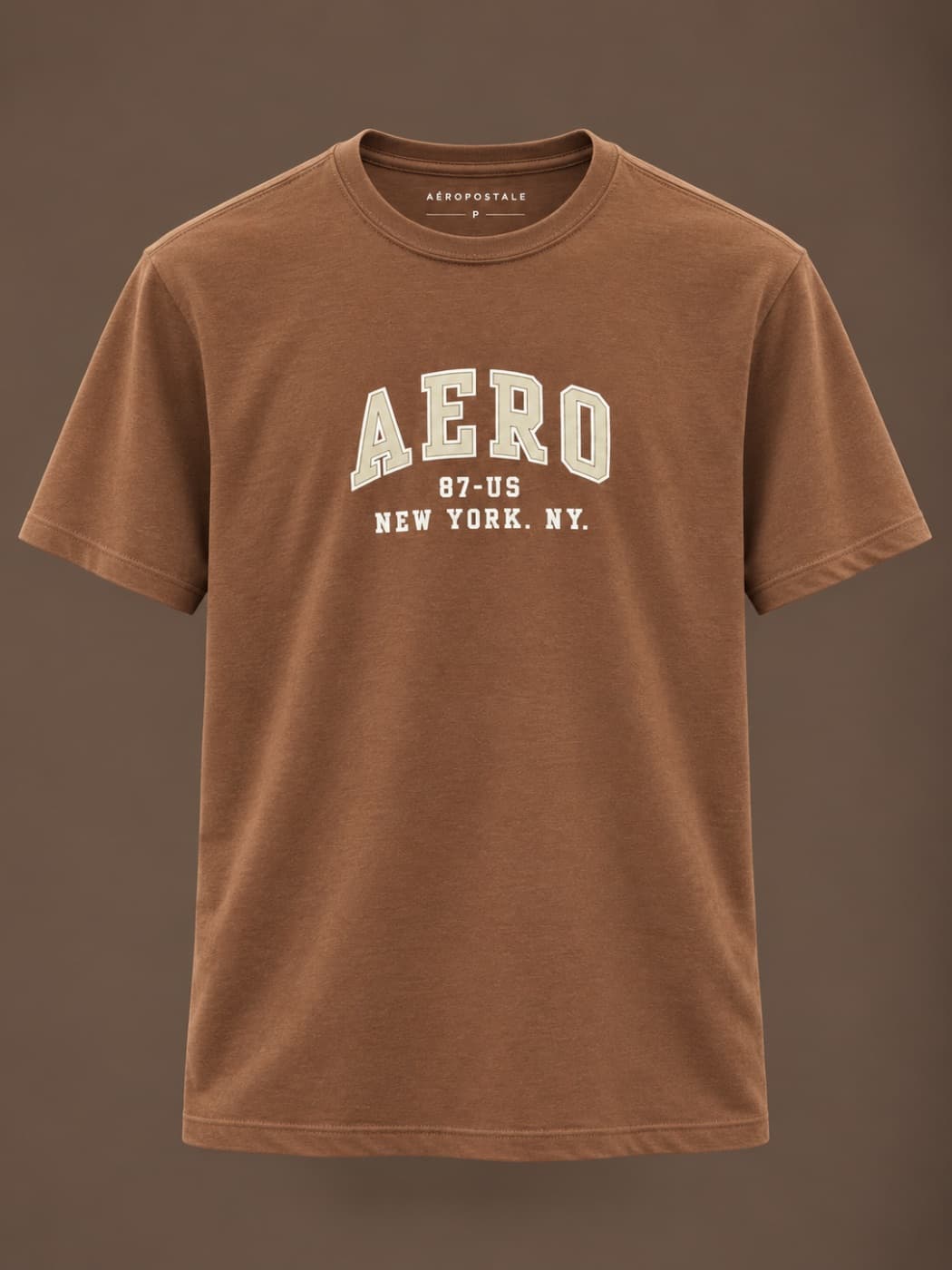 Camiseta Aeropostale Aero 87 Marrom