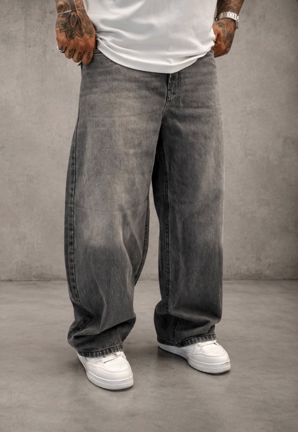 Calça City Denim Oversize