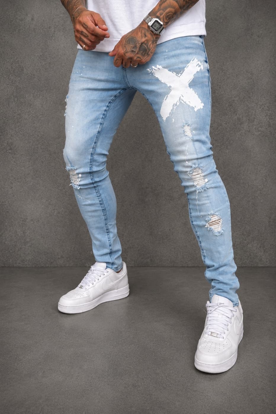 Calça Jeans City Denim Azul Destroyed