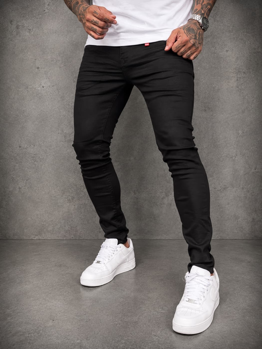 Calça City Denim Skinny Preta