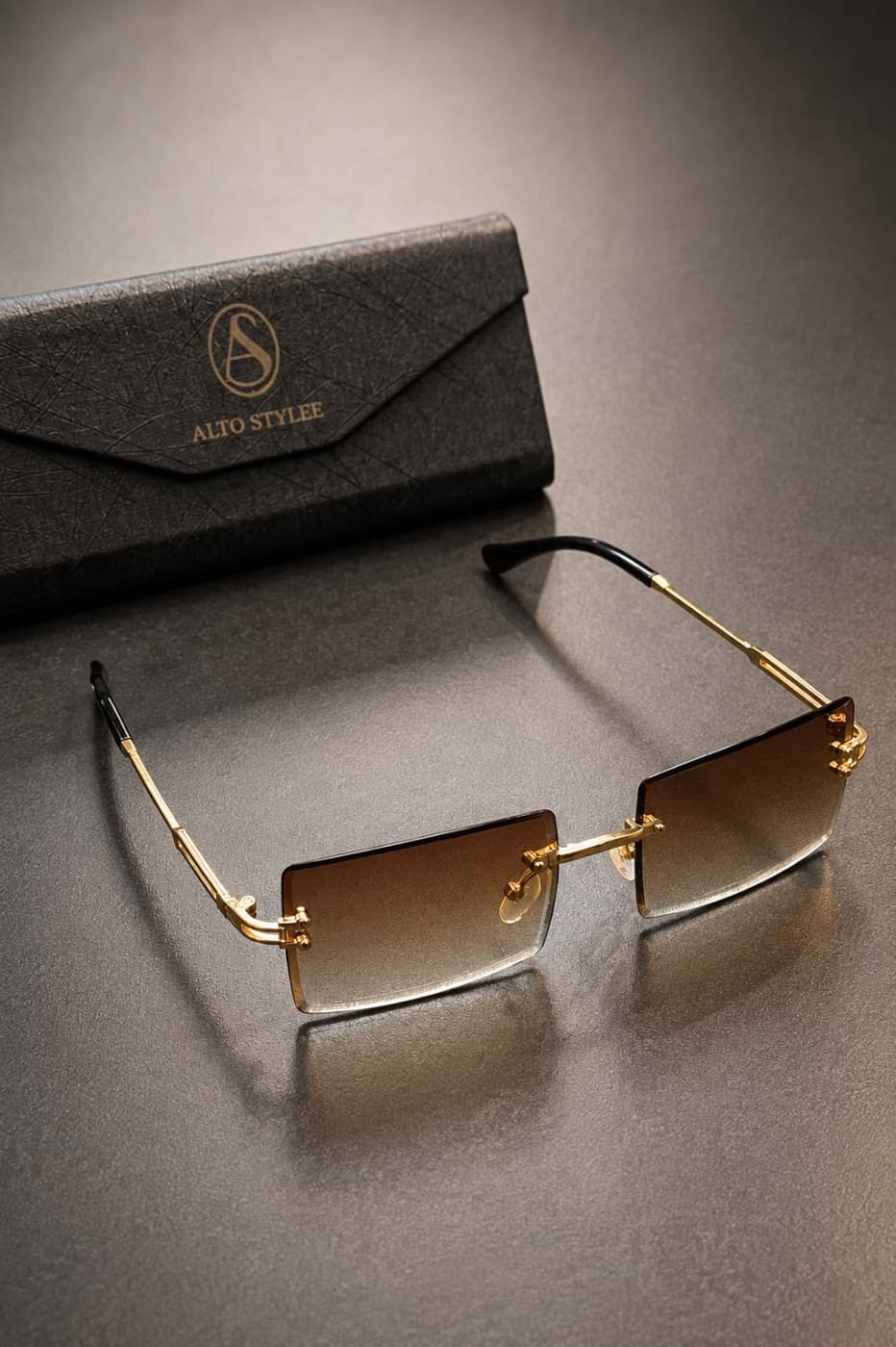 Óculos Alto Stylee Gold Square