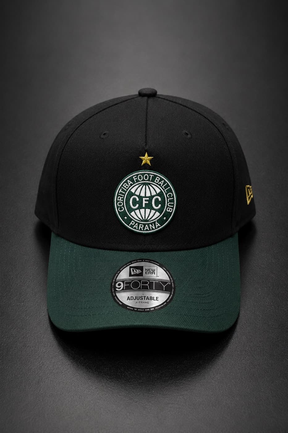 Boné New Era Coritiba Preto e Verde