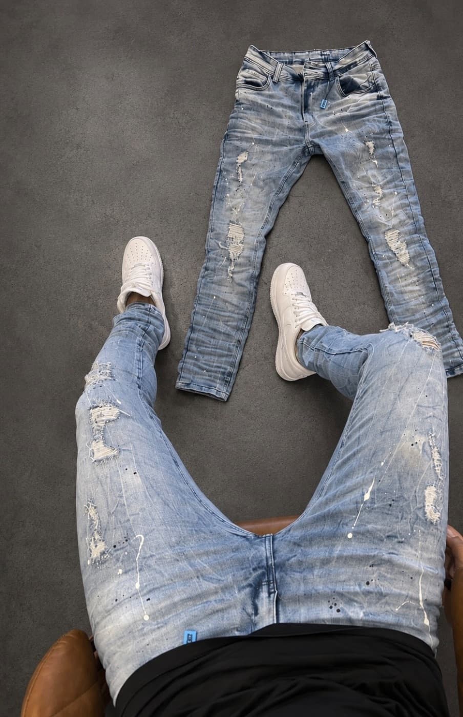 Calça Jeans City Denim Azul Destroyed