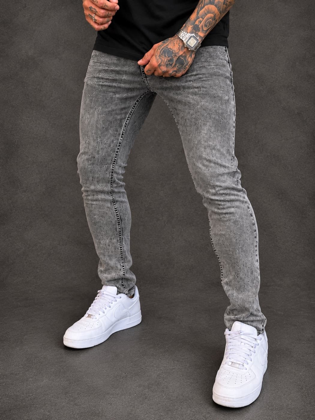 Calça Jeans City Denim Cinza